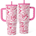 Pink Love Slidemate | Slider Tumbler with Handle 40oz