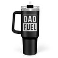 Black Dad Fuel Quencher Tumbler with Handle 40oz