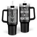 Black Hunting Quencher Tumbler with Handle 40oz