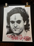 Ted Bundy Art Print True Crime Serial Killer Wall Hanging Home Decor