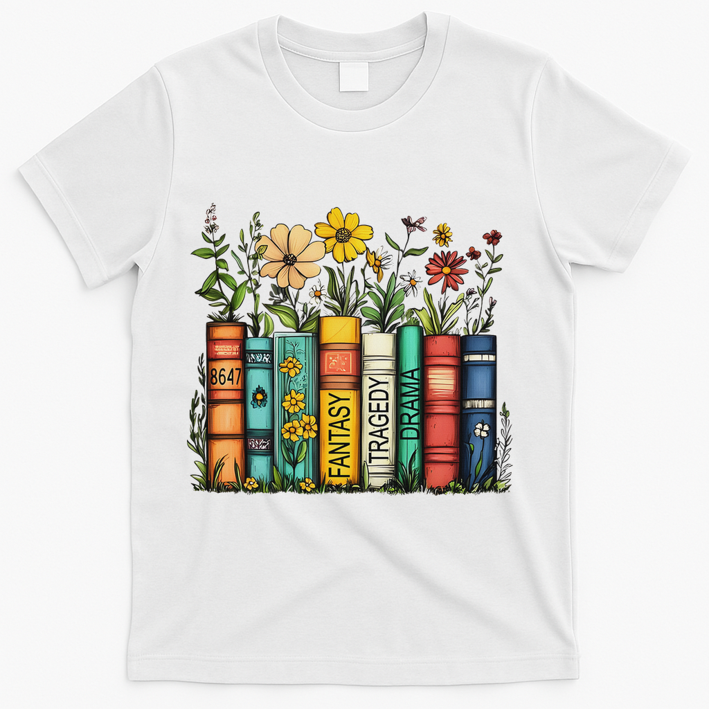 Fantasy Drama Tragedy Book Floral Subtle Anti Trump T-Shirt