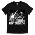 Fight Oligarchy Bernie Sanders And AOC Freedom US Anti Trump  T-Shirt