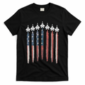 F22 Raptor Fighter Jet USA Flag Airplane F22 4th Of July T-Shirt