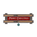 Merry Christmas Sign: Personalized - Framed Wall Decor