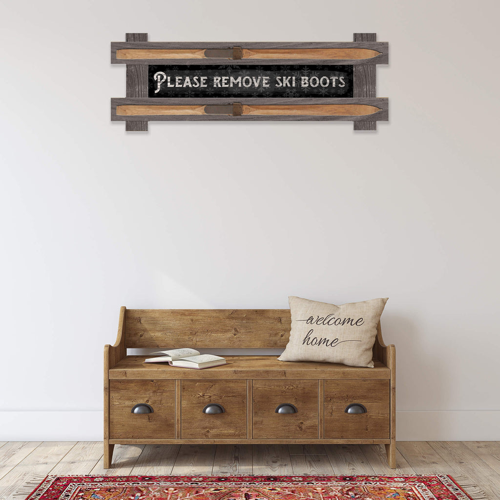 Remove Ski Boots: Generic - Framed Wall Decor