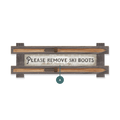Remove Ski Boots: Personalized - Framed Wall Decor