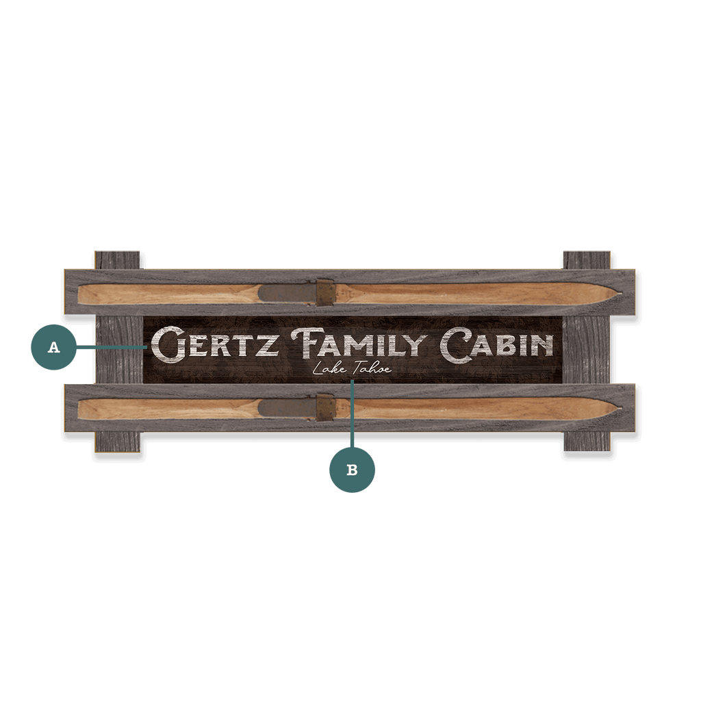 Welcome to the Cabin: Personalized - Framed Wall Decor