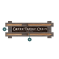 Welcome to the Cabin: Personalized - Framed Wall Decor