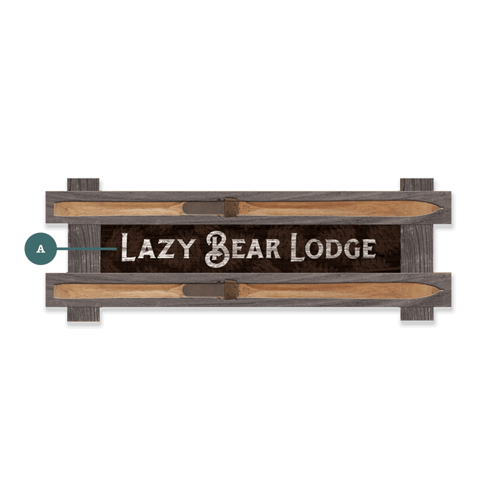 Welcome to the Lodge: Personalized - Framed Wall Decor