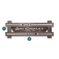 Ski Chalet Sign - Framed Wall Decor