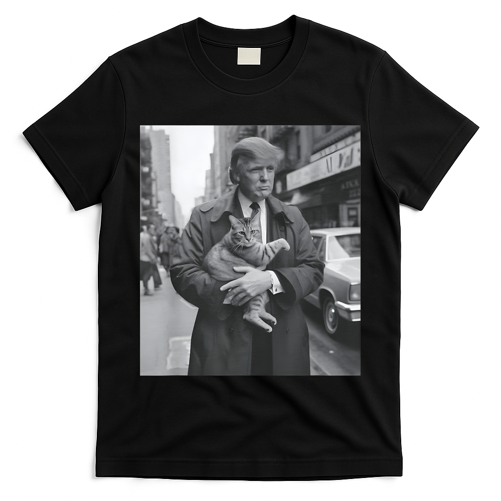 Funny Trump And Cat Funny Political T-Shirt