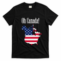 Funny Trump Oh Canada! Usa Canada Map 51st State T-Shirt