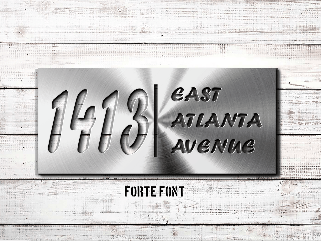 8 x 18 Custom Metal Address Sign, House Number Sign, House Number Street Sign, Address Plaque