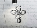 Christian Cross Metal Wall Art - God is Good Religious Faith Decor