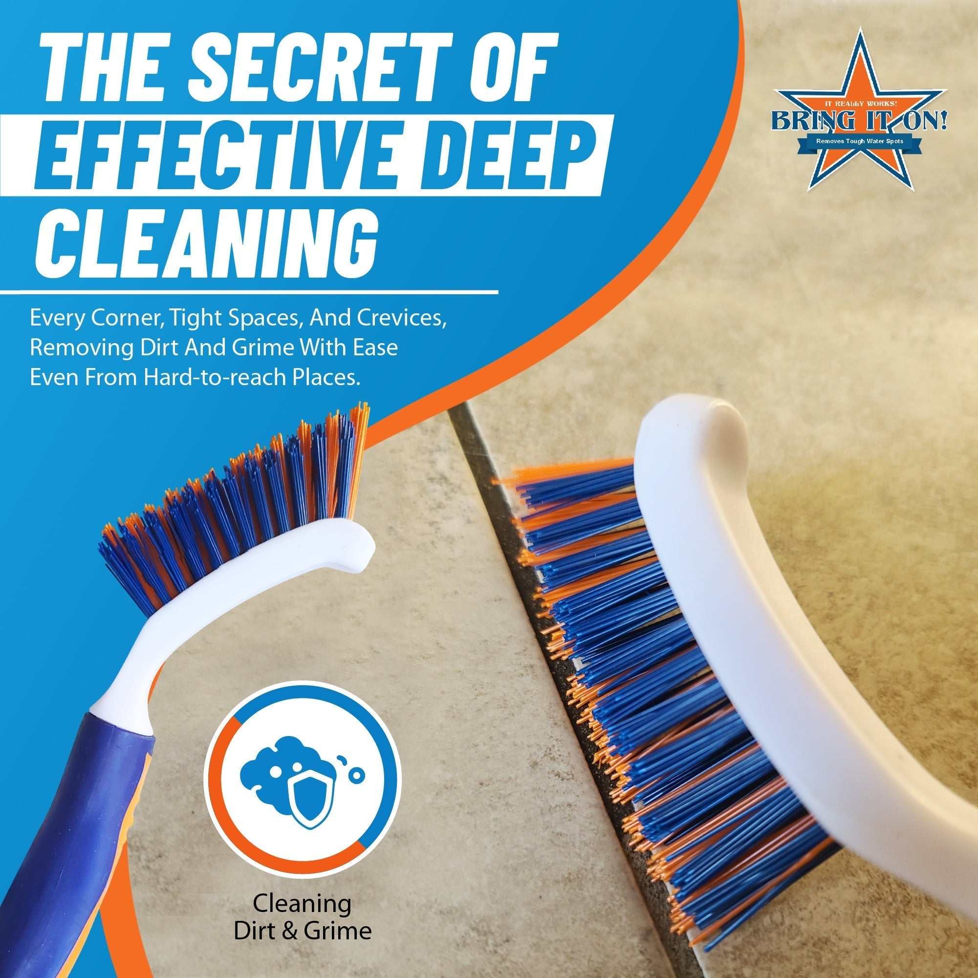 Bring It On Grout and Detail Cleaning Brush 6 Pack