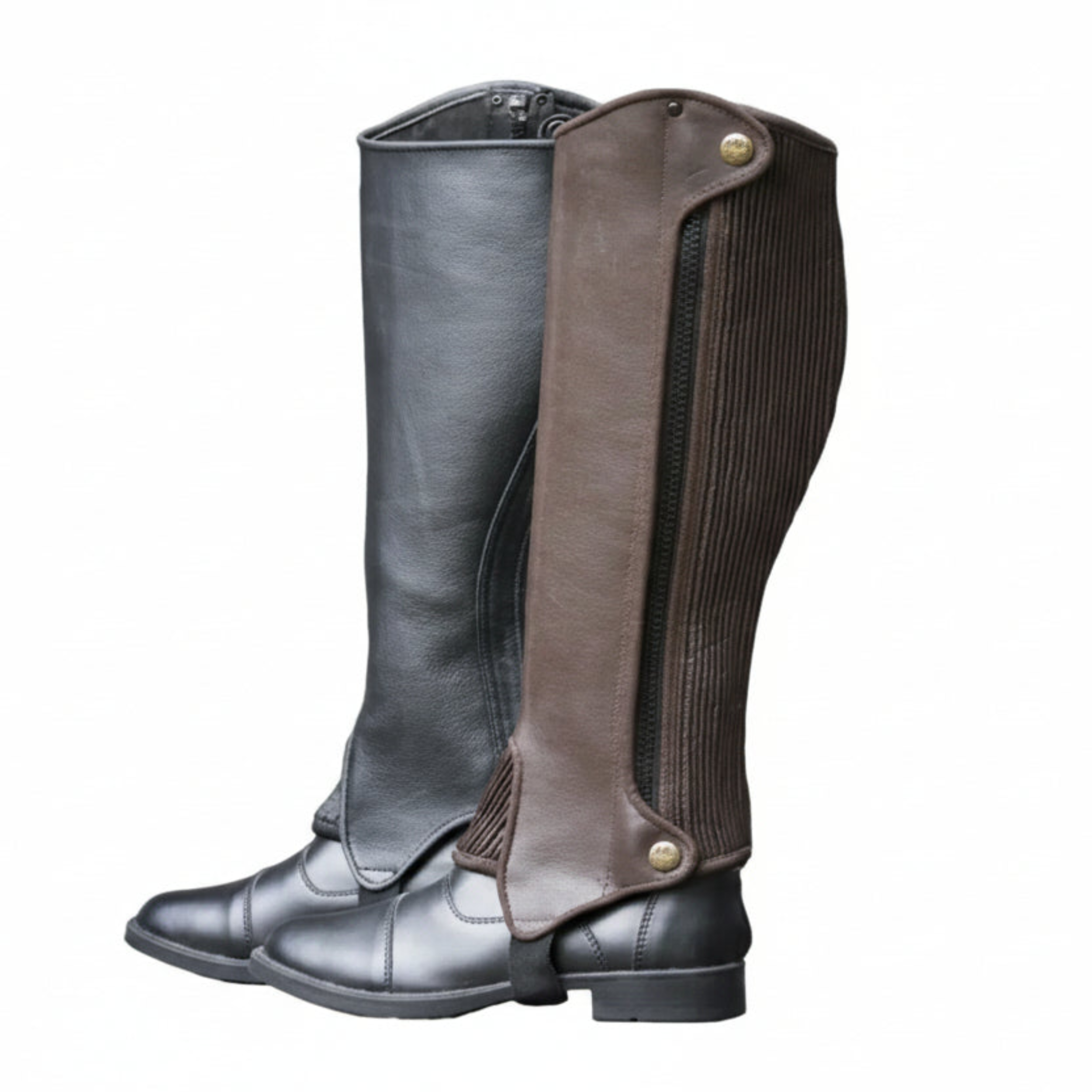 Half Chap Real Leather for Rider