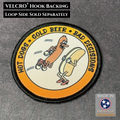 Hot Dogs, Cold Beer and Bad Decisions Funny VELCRO® Morale Patch, 3" Round | Made in USA