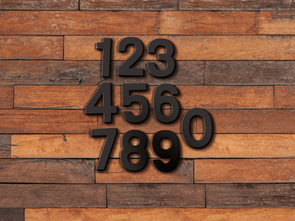 3 inch Modern Metal House Numbers / Metal Address Numbers / Metal Street Address Numbers