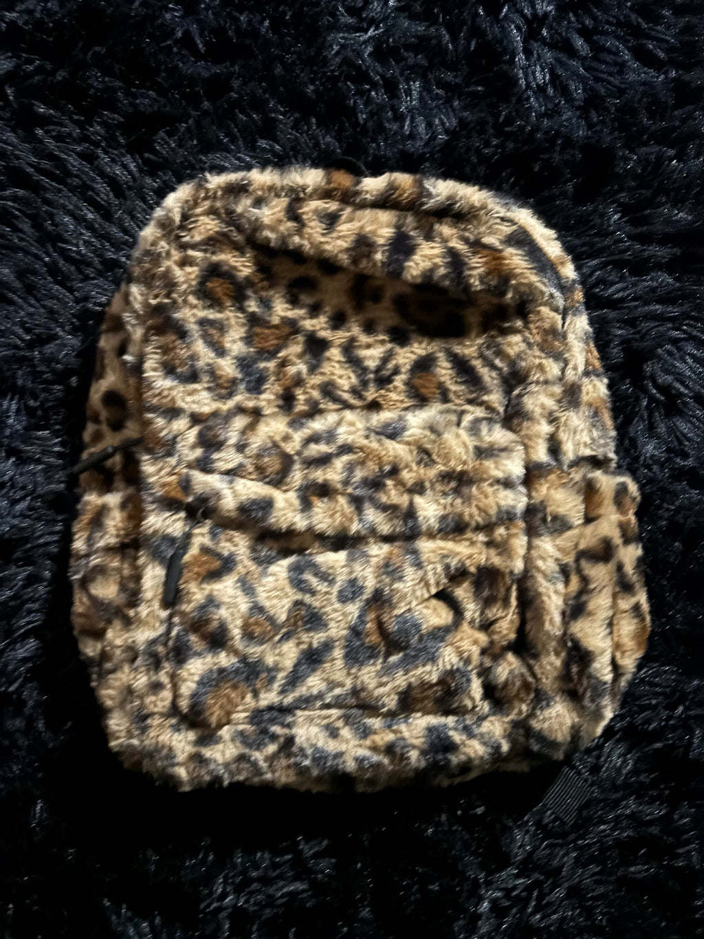 Leopard print backpack
