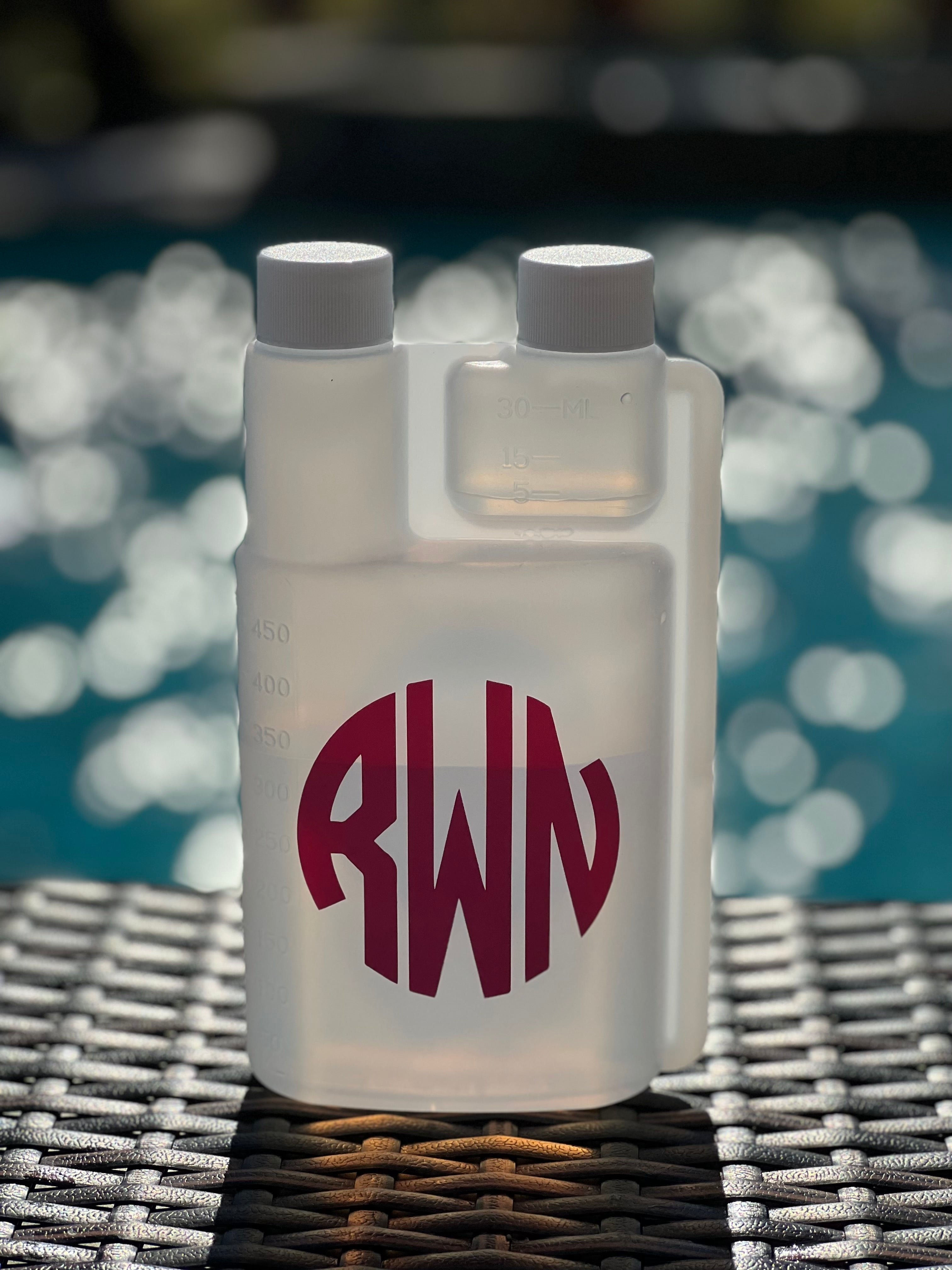 16 oz Booze Bottles - The Ultimate Liquor Storage Flask & Shot Glass all in One - Can be Personalized