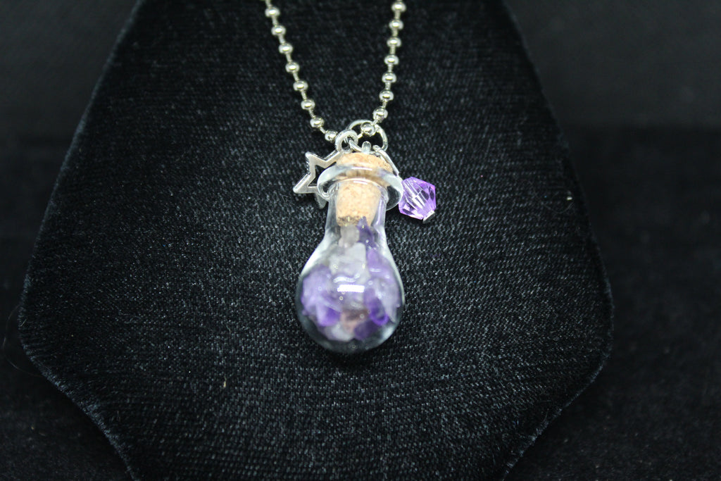 Amethyst Star Keychain Charm Zipper Pull Crystal Witch Witchy Jewelry Witchcraft Metaphysical