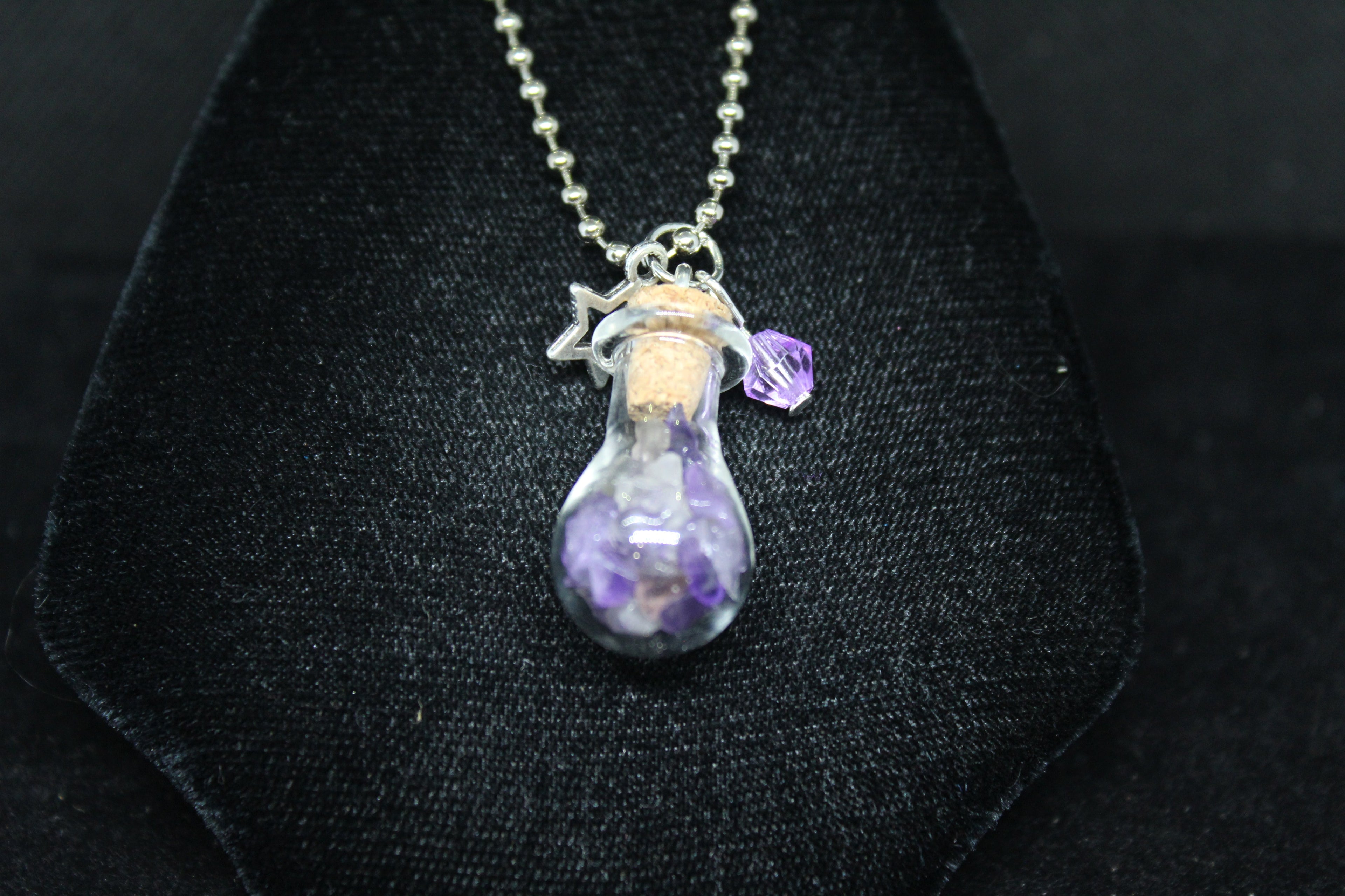 Amethyst Star Keychain Charm Zipper Pull Crystal Witch Witchy Jewelry Witchcraft Metaphysical