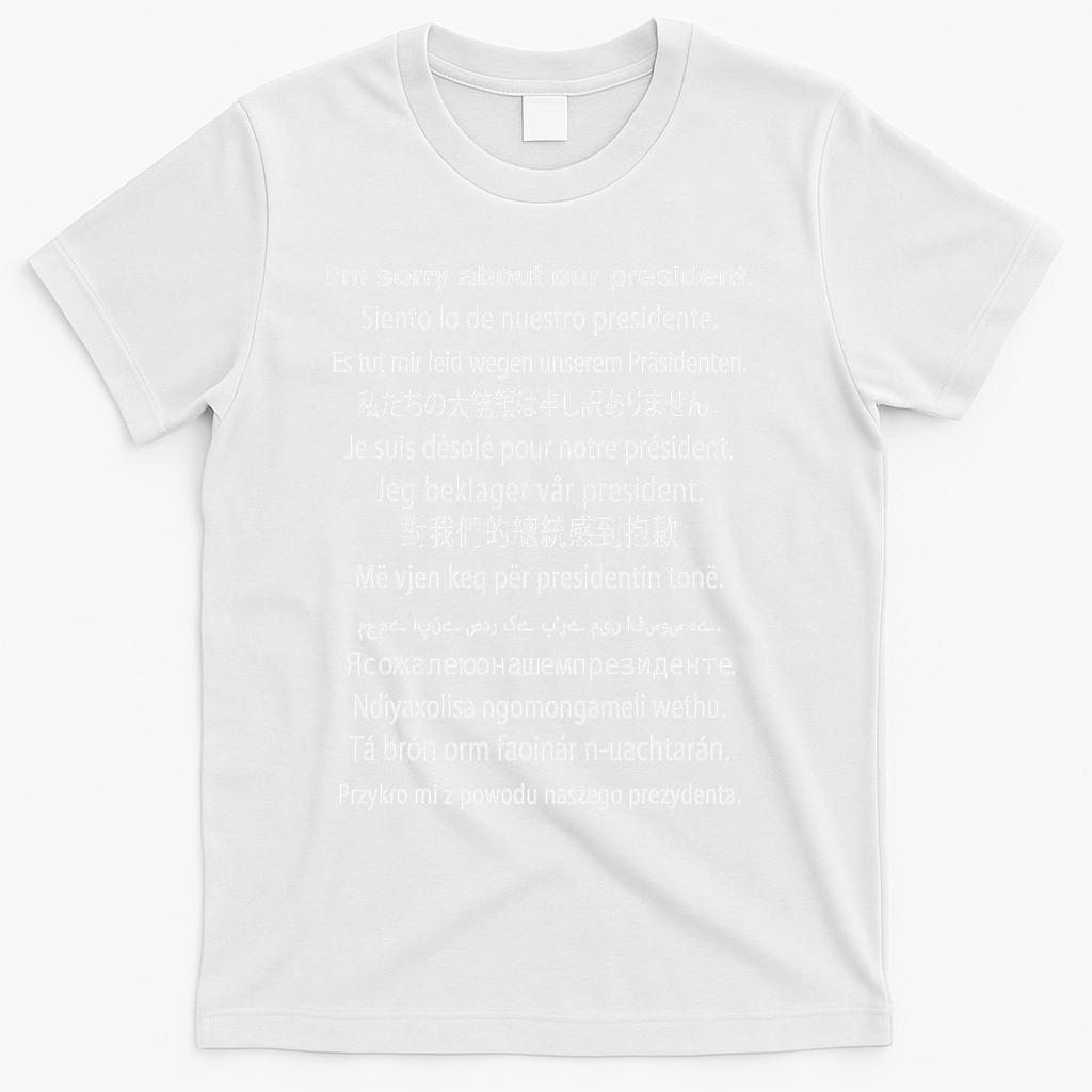 IM Sorry About Our President Donald Trump Funny Gift T-Shirt