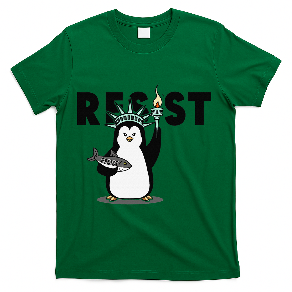 I Stand With The Penguins Resist Penguin Anti Trump T-Shirt