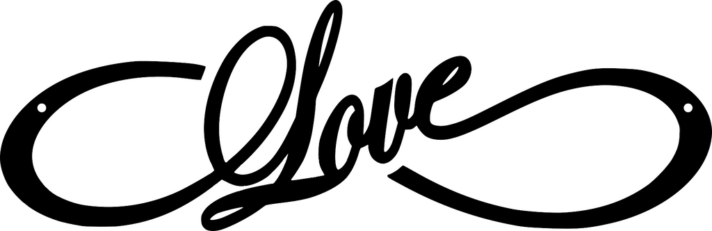 Infinity Love Metal Sign / Wedding Gift / Anniversary Gift / Love Forever Infinity