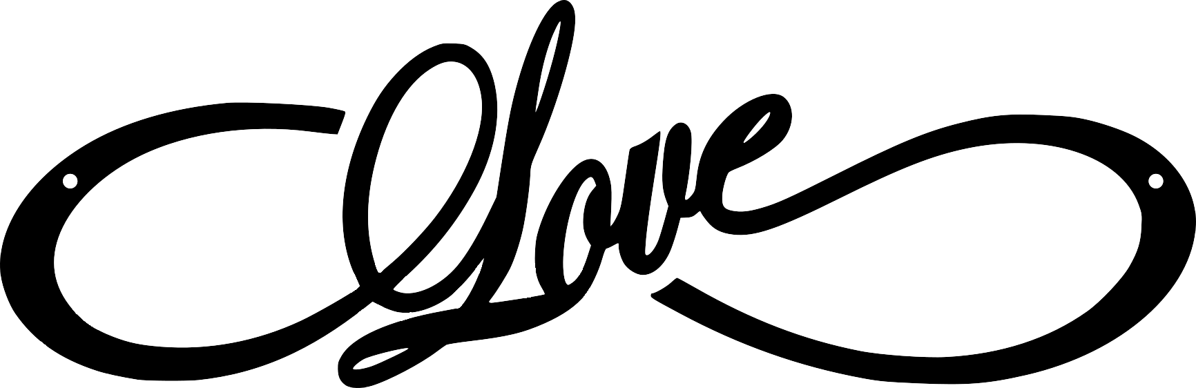 Infinity Love Metal Sign / Wedding Gift / Anniversary Gift / Love Forever Infinity