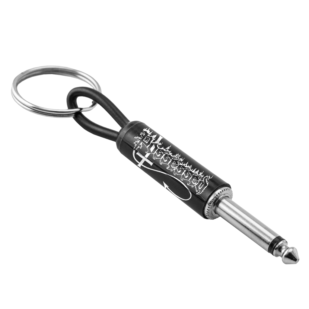 Possessed Logo Guitar Plug Keychain
