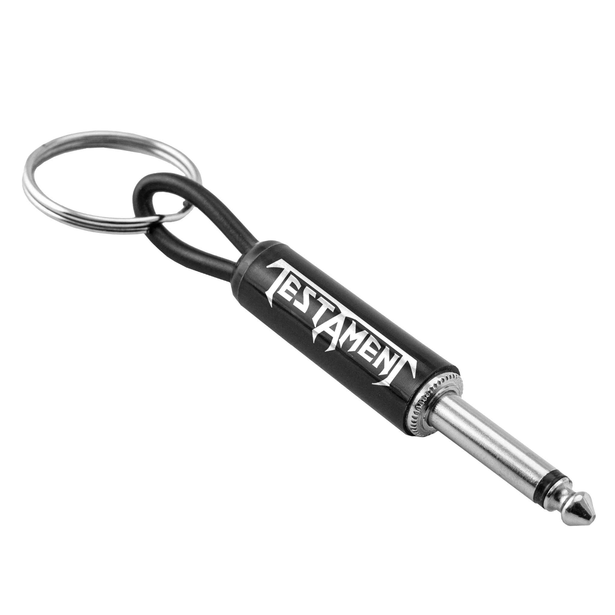Testament Logo Guitar Plug Keychain
