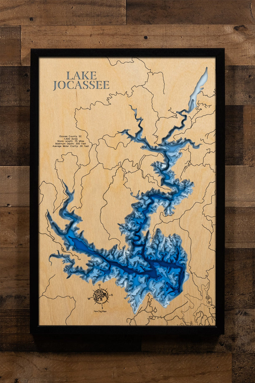 Lake Jocassee in Oconee County, South Carolina