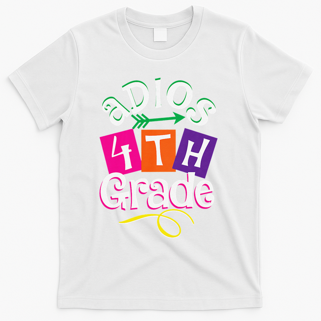 Last Day Of School Adios 4th Grade Graduation Premium T-Shirt