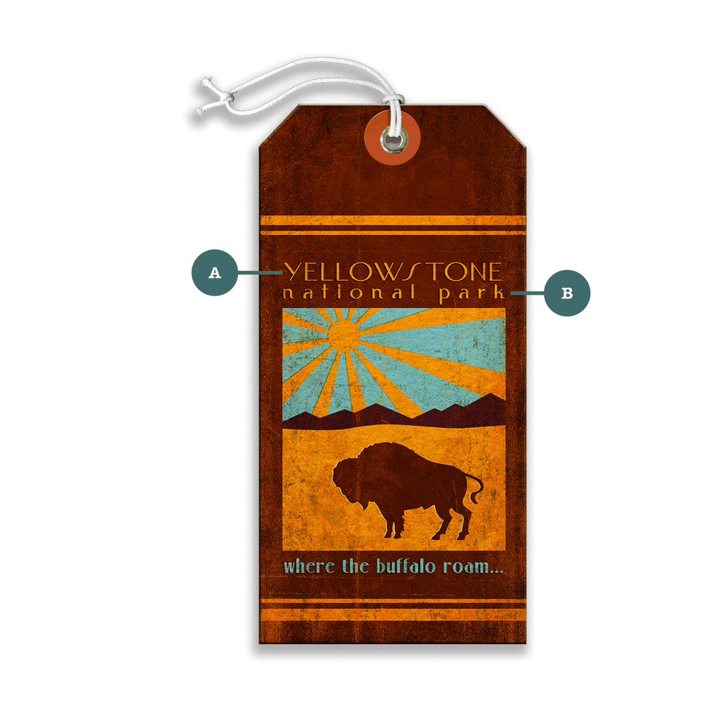 Where the Buffalo Roam - Luggage Tag