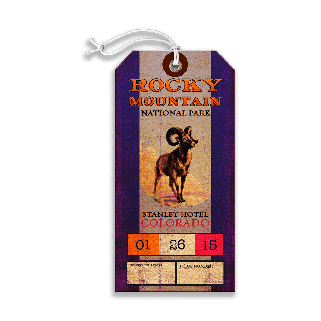 Rocky Mountain National Park: Stanley Hotel - Luggage Tag