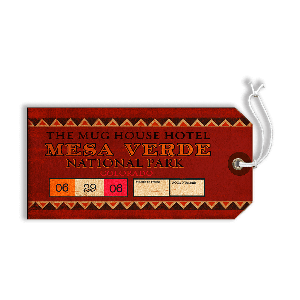 Meda Verde National Park: The Mug House Hotel - Luggage Tag