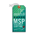 Minneapolis Saint Paul Airport - Luggage Tag