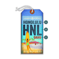 Honolulu Surfers Luggage Tag