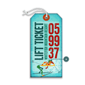 Whitefish Mountain Lift Ticket - Luggage Tag