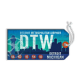 Detroit Metropolitan Airport - Luggage Tag