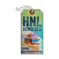 Honolulu: Sunset Waves - Luggage Tag