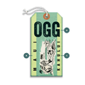Kahului  - Luggage Tag