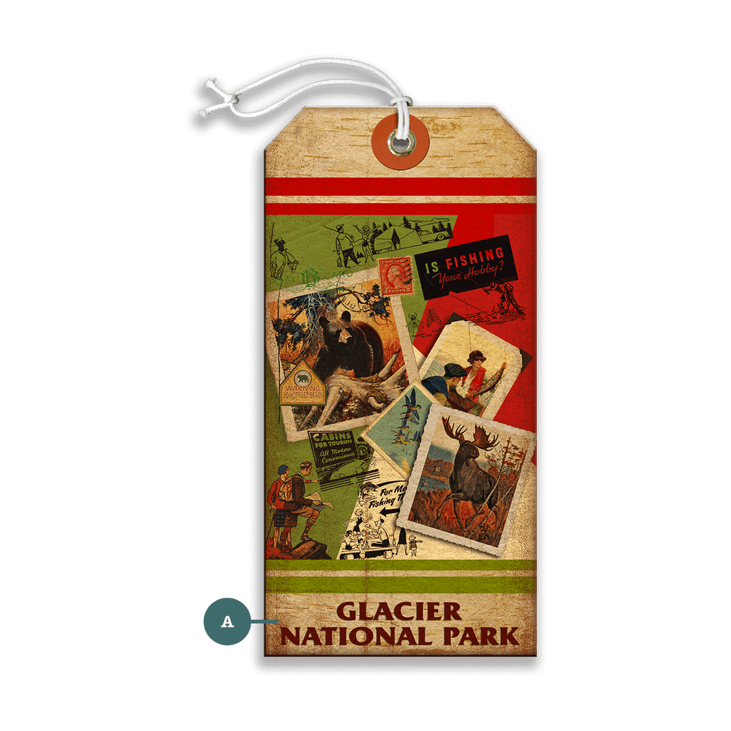 Glacier National Park: Is Fishing Your Hobby? - Luggage Tag