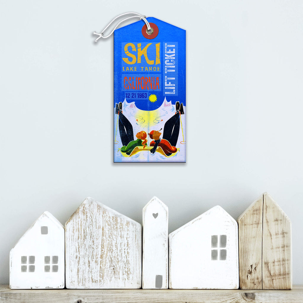 Ski Lift Ticket - Luggage Tag