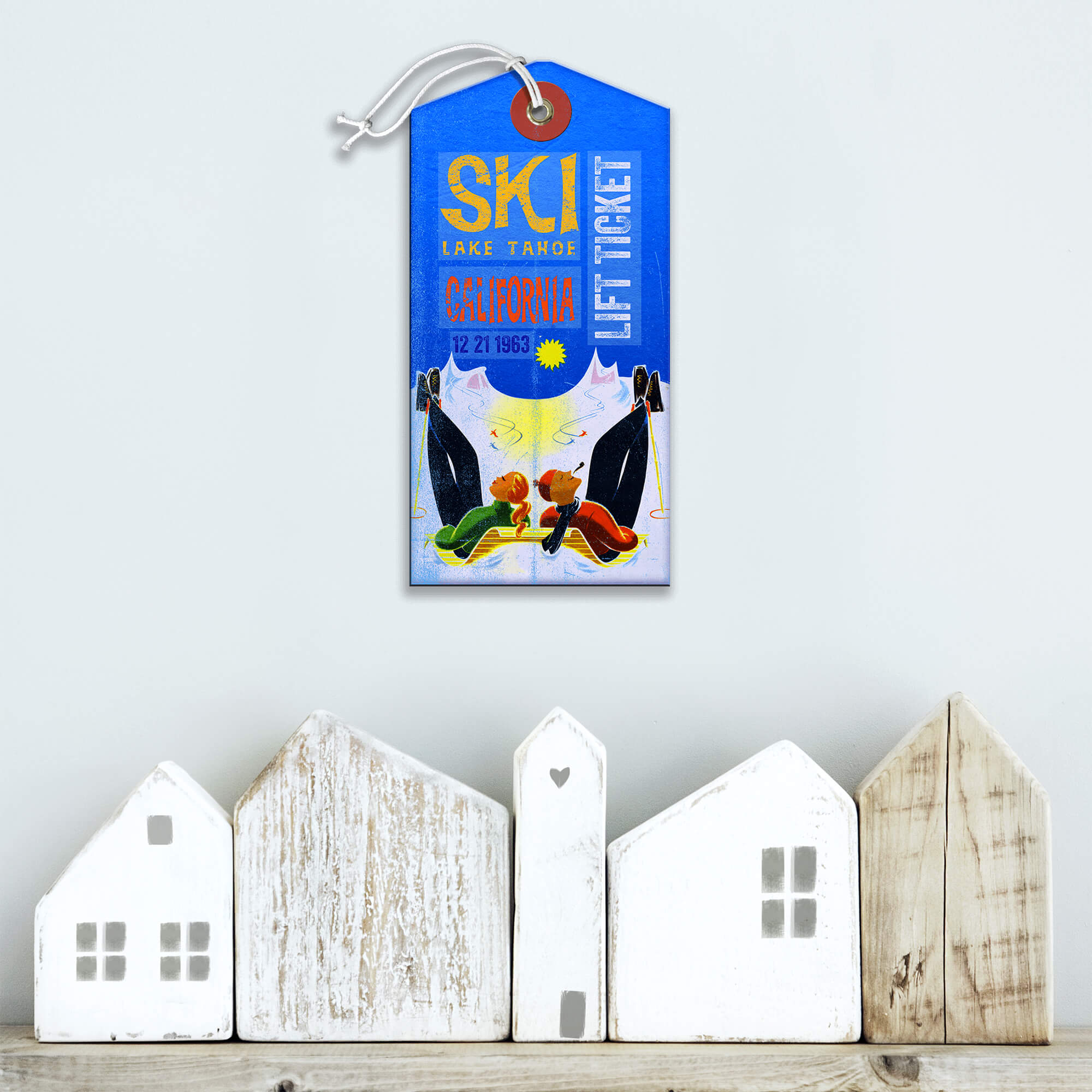 Ski Lift Ticket - Luggage Tag