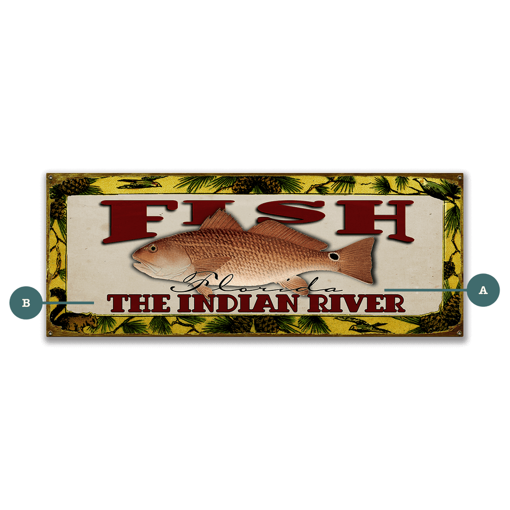 Catch of the Day Freshwater Fishing Sign Wall Decor