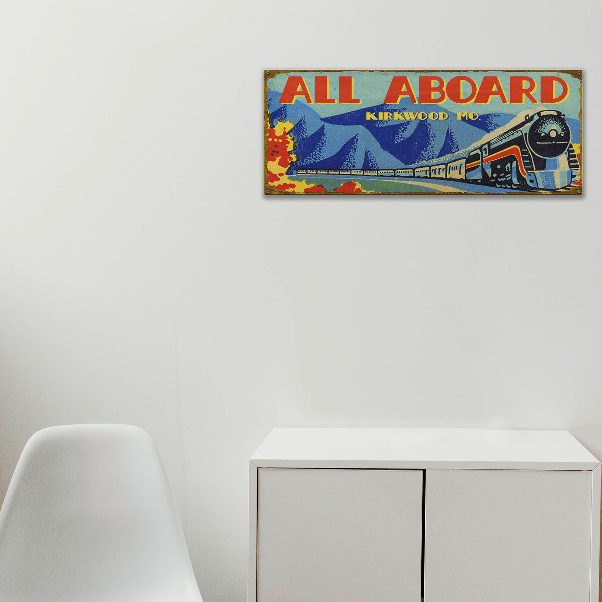 All Aboard! - Wood & Metal Wall Art