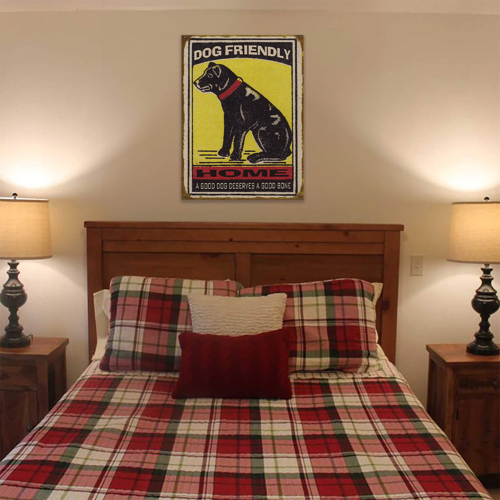 Dog Friendly Home - Wood & Metal Wall Art