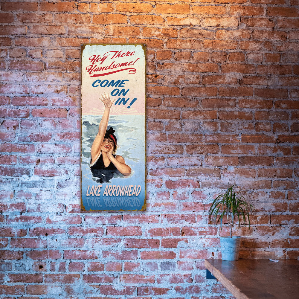 Hey There Handsome - Wood & Metal Wall Art
